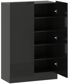 Sapateira para Entrada com Prateleiras Ajustáveis para 20 Pares de Sapatos 72x34,5x103 cm Preto