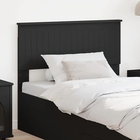 vidaXL Cabeceira Carvalho Preto 100 cm Madeira processada