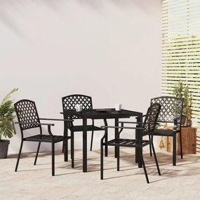 vidaXL 5 pcs conjunto de jantar para jardim aço antracite