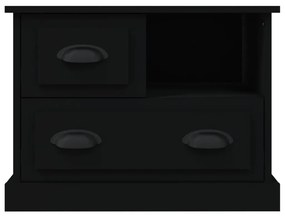 Mesa de cabeceira 60x39x45 cm preto