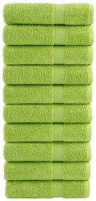 Toalhas mãos premium SOLUND 10pcs 50x100cm 600gsm verde maça
