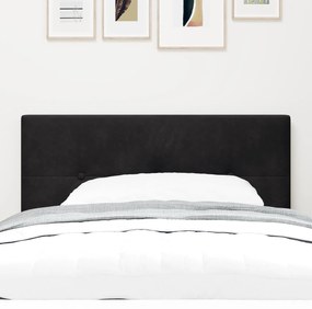 Cabeceira VidaXL Botonê Preto 90 cm Veludo