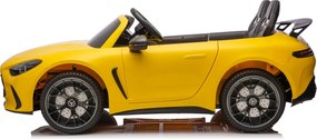 Carro elétrico para Crianças 24V, 2 Lugares, 4x4  Mercedes-Benz GT63 AMG, Rodas de espuma EVA, assento Couro ecológico Amarelo