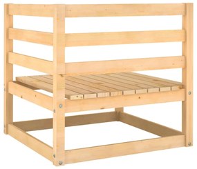2 pcs conjunto lounge de jardim pinho maciço