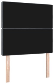 Cabeceira vidaXL com Botões de Cristal Tufted Cinza Escuro 100 cm Velu