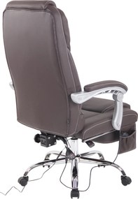 Poltrona de escritório Pacific com função de massagem castanho