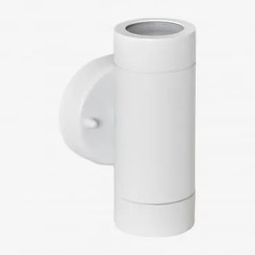 Aplique De Parede Para Exterior Em Aço Inoxidável Com 2 Pontos De Luz Jaxten Branco - Sklum