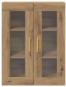 Armário de Parede vidaXL com Portas de Vidro Carvalho Artesão 69,5x34x