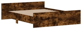 Estrutura de Cama Moona - 140x200 cm - Madeira Rustica - Design Modern