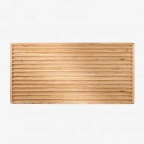 Cabeceira Para Cama De Madeira Deleyna 150 Cm Castanho Madeira & 150 Cm - Sklum