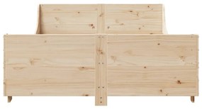 Cama sem colchão 120x190 cm madeira de pinho maciça