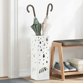 Suporte para Guarda-Chuva Branco Metal Padrão