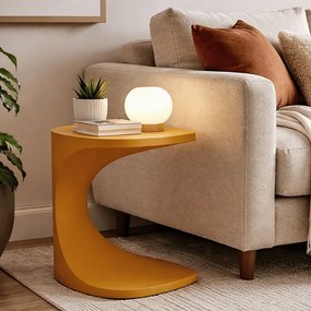 MESA DE APOIO IBIZA 42X42X52 CM AMARELO
