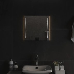 vidaXL Espelho de casa de banho com luzes LED 40x40 cm