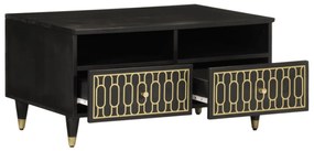 Mesa de centro 80x54x40 cm madeira de mangueira maciça