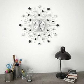 Relógio de parede com movimento quartzo design moderno 50 cm