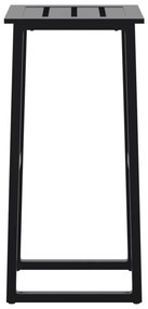 Bancos de bar 2 pcs 38x38x80 cm aço revestido a pó preto