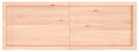 Tampo de mesa 140x50x(2-4) cm carvalho maciço não tratado