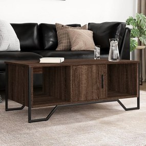 Mesa de centro 100x51x40 cm derivados madeira carvalho castanho