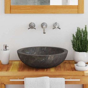 Lavatório Ø40x12 cm mármore cinzento