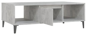 Mesa de centro derivados de madeira cinzento cimento
