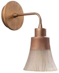 Aplique de Parede Foca – Cobre – Diâmetro 13 cm, Altura 28 cm