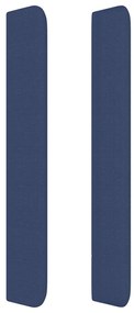 Cabeceira de cama c/ abas tecido 93x16x118/128 cm azul