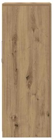 Sideboard vidaXL com Luzes LED Carvalho Artesanal 41x37x100 cm