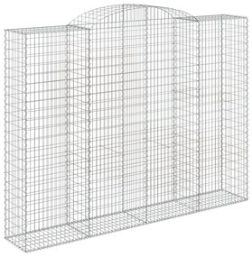 Cestos gabião arqueados 2pcs 300x50x220/240cm ferro galvanizado