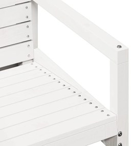 Cadeira de jardim 57,5x63x76 cm pinho maciço branco