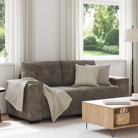 Sofá Loveseat vidaXL Cinza Escuro 140 cm em Couro Sintético