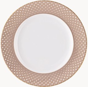 Pratos de sobremesa em porcelana Francis, conjunto de 6