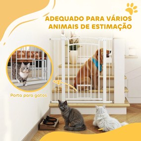 PawHut Barreira de Segurança para Cães Extensível 76-102 cm Barreira p