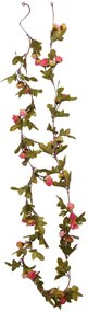 Grinaldas de flores de Natal 6 pcs 215 cm rosa