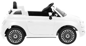 Carro elétrico de criança Fiat 500 branco