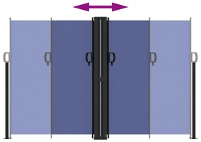 Toldo lateral retrátil 160x1000 cm azul