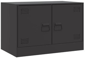 Móveis de TV 2 pcs 67x39x44 cm aço preto