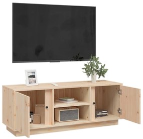 Móvel de TV 110x35x40,5 cm madeira de pinho maciça