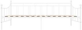 Estrutura sofá-cama 90x200 cm metal branco