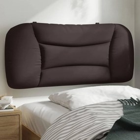 vidaXL Almofadão de cabeceira Hvar 80 cm tecido castanho-escuro