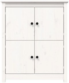 Aparador 83x41,5x100 cm madeira de pinho maciça branco