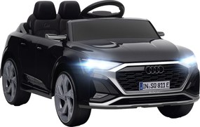 AIYAPLAY Carro Elétrico para Crianças Carro Audi Q8 Etron Sportback Infantil 12V Faróis Buzina e Música 98x49,5x43 cm Preto | Aosom Portugal