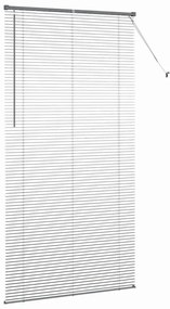 Persiana de Janela Cinzento-escuro 120 x 220 cm Alumínio