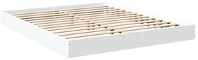 Estrutura de cama 150x200 cm derivados de madeira branco