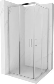 Mexen Rio cabine de duche quadrada 90 x 90 cm, transparente, cromado - 860-090-090-01-00