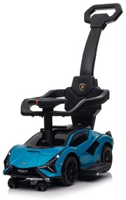 Andarilho Lamborghini Sian 2 em 1, carro de passeio, carro de empurrar Azul