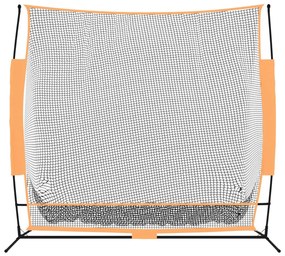 Rede p/ treino de golfe 215x107x216cm poliéster preto e laranja