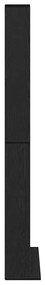 Armário para CDs vidaXL em Carvalho Preto 101x23x177,5 cm em Madeira d