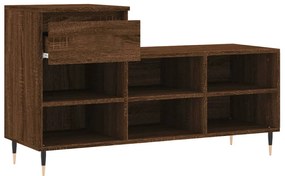 Sapateira 102x36x60 cm derivados de madeira carvalho castanho