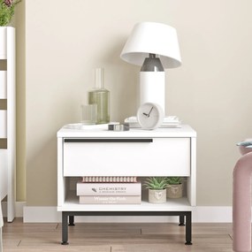 Mesa de Cabeceira ON14 – Branco – 53,6 cm x 42,4 cm x 44,5 cm